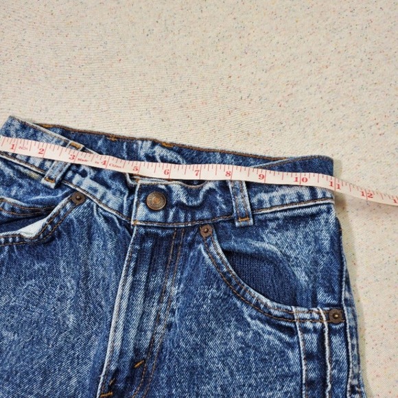 Vintage Levi's Acid Wash Tapered Leg Jeans kids 10 SLIM - Picture 8 of 10